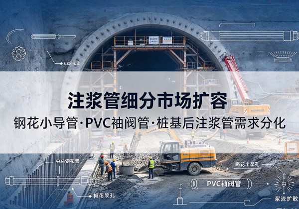 伊州注浆管细分市场扩容，隧道钢花小导管、PVC 袖阀管、桩基后注浆管需求分化
